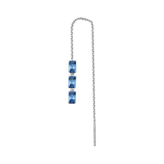 Einzelner Ohrring Brosway Dame FANCY FREEDOM BLUE in Silber Cubic Zirconia FFB13 - FFB13